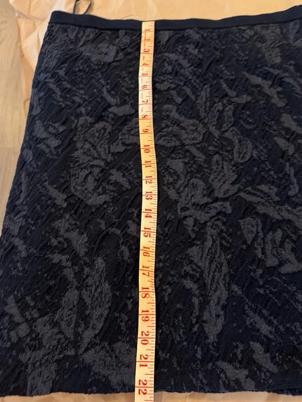 Eileen Fisher - black skirt, size Large, made with italian yarn